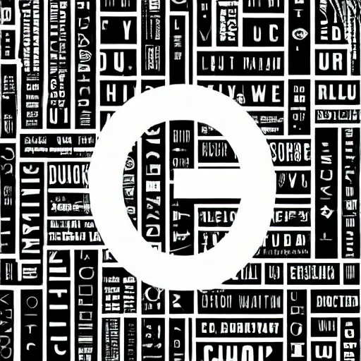 Image similar to black on white alphabet graphic design in style of david rudnick, eric hu, guccimaze, acid, y 2 k, 4 k sharpening,