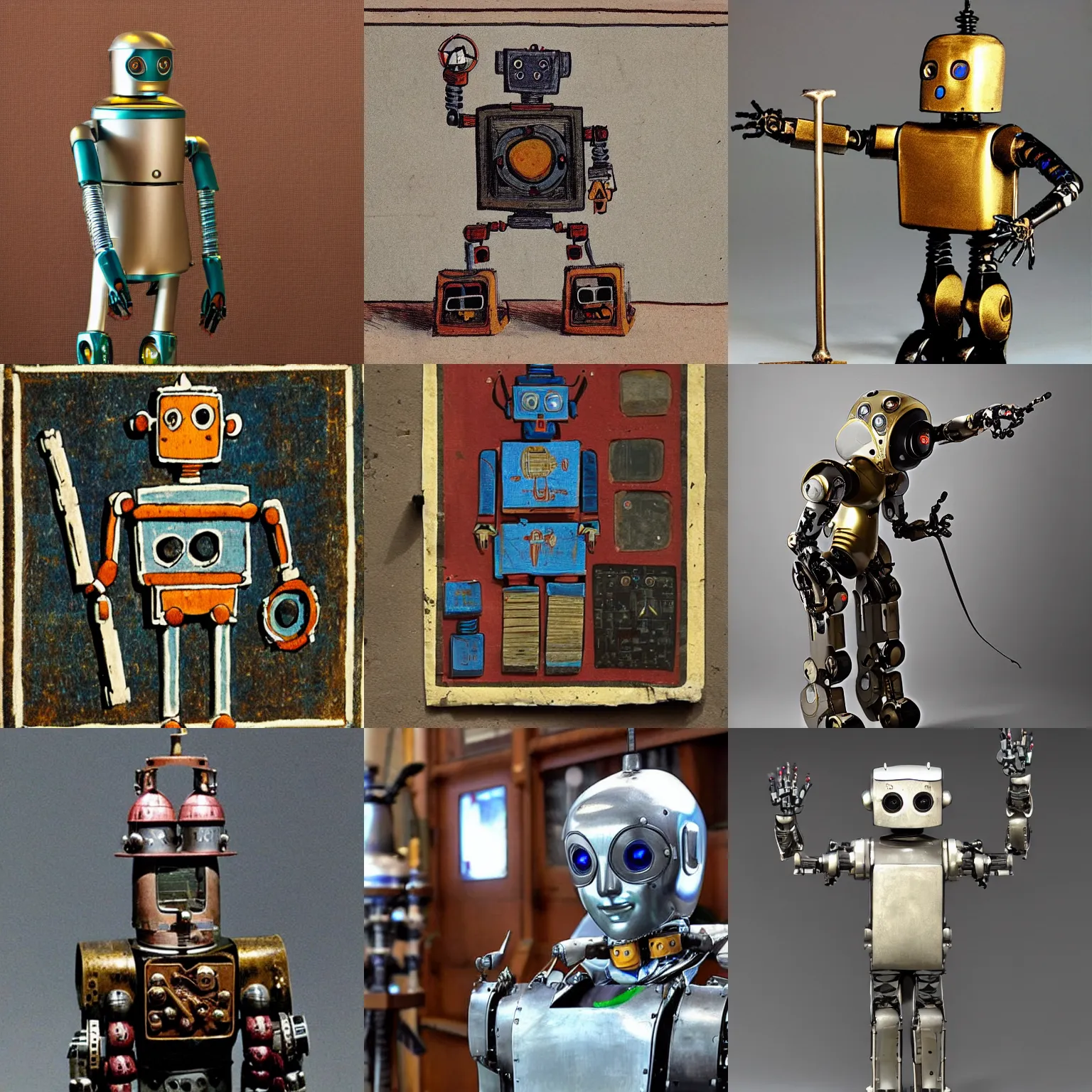 Prompt: a robot from the 1 4 th century