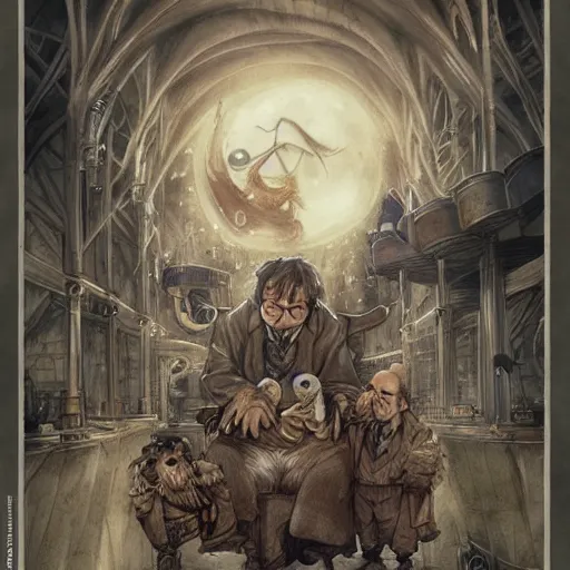 Image similar to hogwart lab, harry potter, by jean - baptiste monge