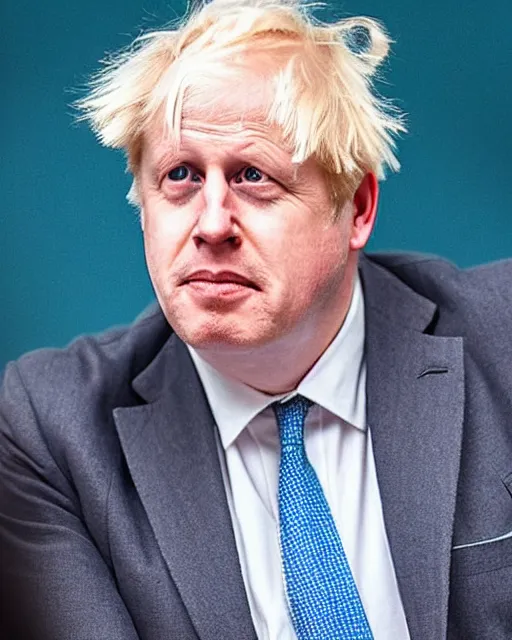 Prompt: a 2 0 5 0 s portrait of boris johnson