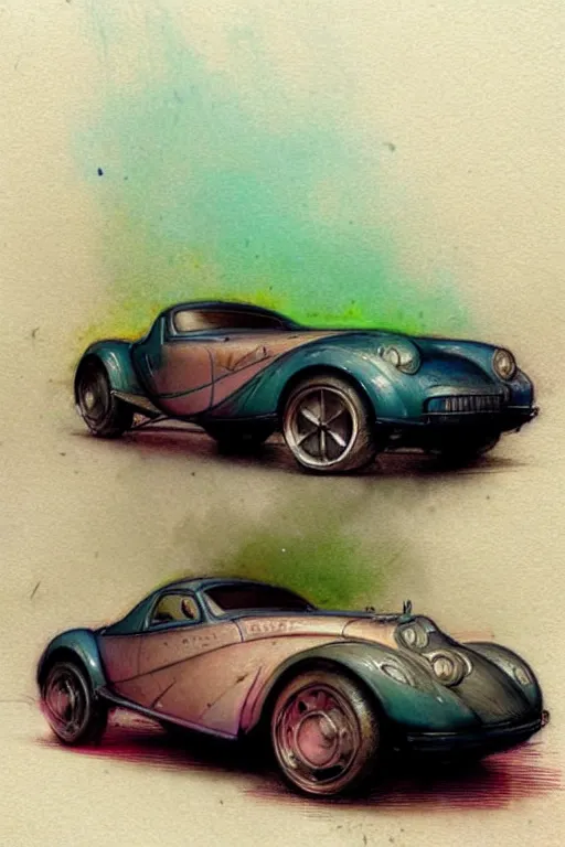 Prompt: (((((2050s neon car . muted colors.))))) by Jean-Baptiste Monge !!!!!!!!!!!!!!!!!!!!!!!!!!!