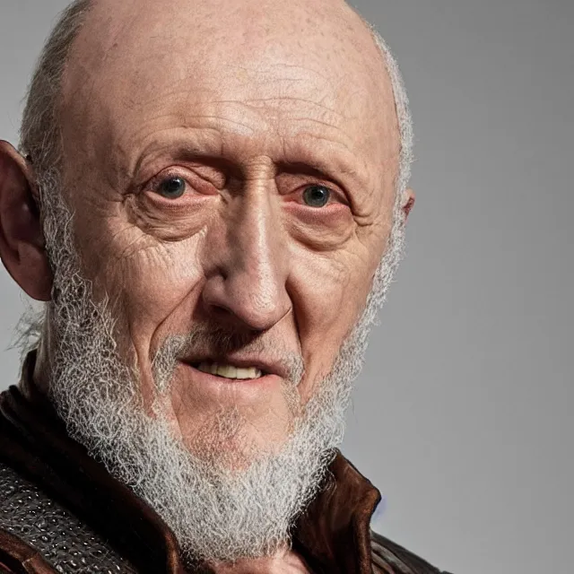 Prompt: jonathan banks cast as vesemir in the witcher netflix series