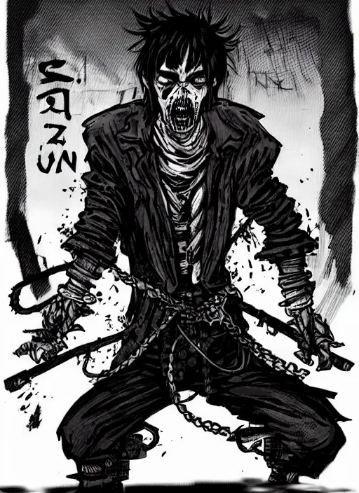 Image similar to concept art of joji as a boss in darkest dungeon, highly detailed, dark atmosphere, cosmic horror, body horror, lovecraft mythos, key character poster