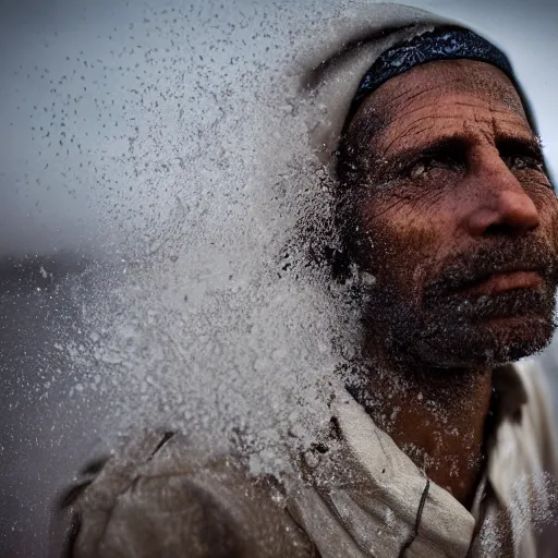 Image similar to portrait of the Storm, by Steve McCurry, clean, detailed, award winning