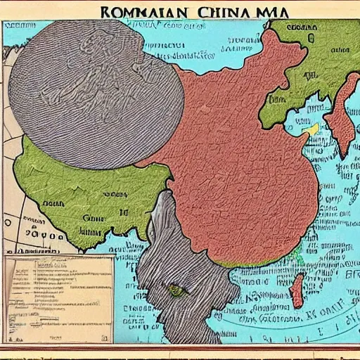 Image similar to romans colonize china