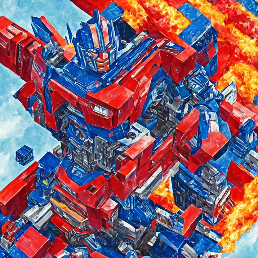 Prompt: Jonathan Zawada Optimus Prime