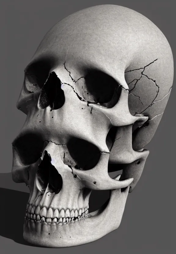 Image similar to human skull