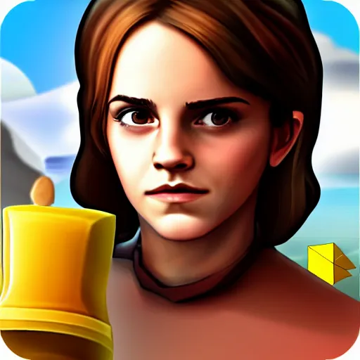 Image similar to emma watson clash of clans app icon