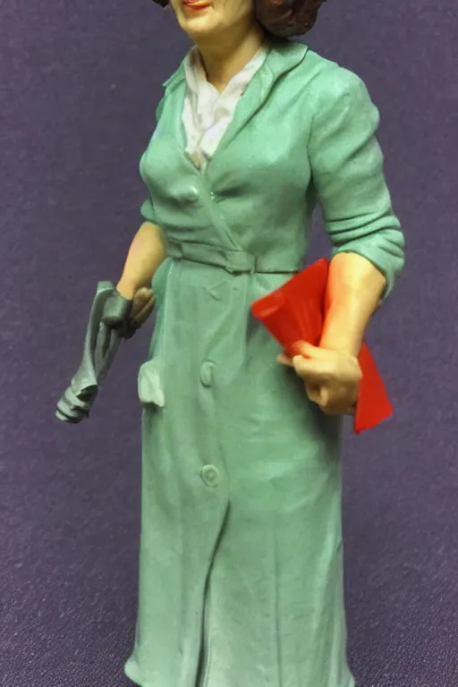 Image similar to Color photo of 1984 action figure of Rosa Luxemburg, mint condition, still with packaging