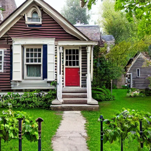 Image similar to Google map street view image of a small charming house in Chicago