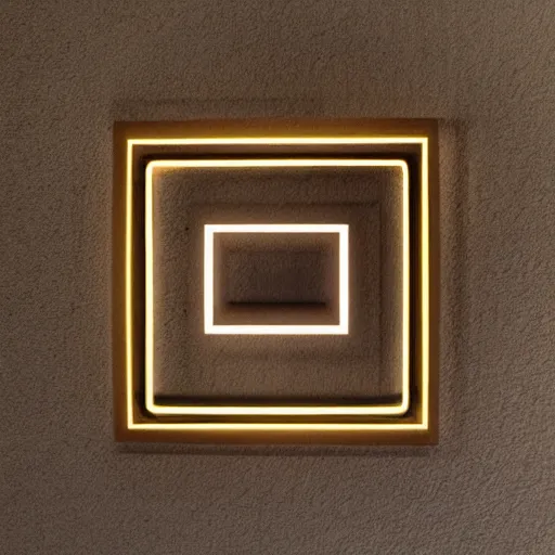 Prompt: square electric light effect