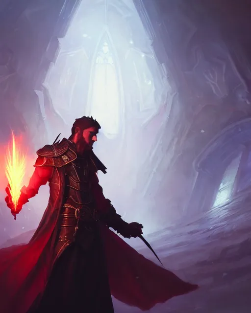 Image similar to Riley Reed, artstation, fantasy, magic the gathering, cinematic lighting, centered, symmetrical, highly detailed, digital painting, concept art, smooth, clear focus, illustration, volumetric lighting, epic composition, 8k, works by Akihiko Yoshida, Greg Rutkowski and Craig Mullins, oil painting, cgsociety,