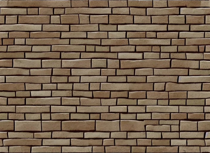 Prompt: sandstone brick, painted repeating tiling texture by makoto shinkai