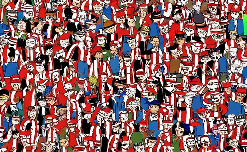 Prompt: Wheres Waldo