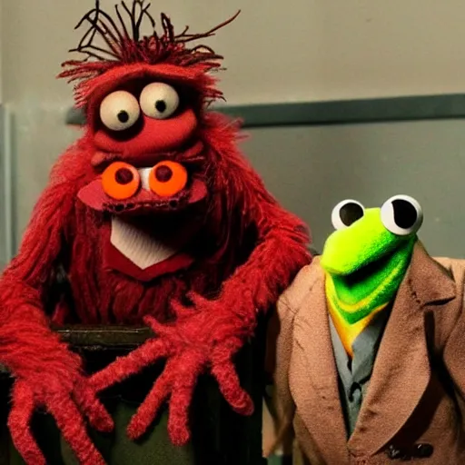 Prompt: lovecraftian muppets