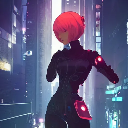 Prompt: Frequency indie album cover, luxury advertisement, amazing colors. highly detailed post-cyberpunk sci-fi close-up cyborg detective assassin girl in asian city in style of cytus and deemo, mysterious vibes, by Ilya Kuvshinov, by Greg Tocchini, nier:automata, set in half-life 2, beautiful with eerie vibes, very inspirational, very stylish, with gradients, surrealistic, dystopia, postapocalyptic vibes, depth of filed, mist, rich cinematic atmosphere, perfect digital art, mystical journey in strange world, beautiful dramatic dark moody tones and studio lighting, shadows, bastion game, arthouse