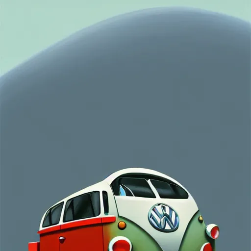 Prompt: goro fujita ilustration traveling in a volkswagen car with luggage, painting by goro fujita, sharp focus, highly detailed, artstation