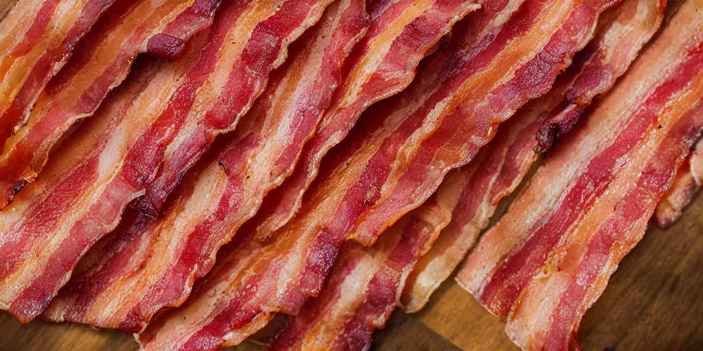 Image similar to the most baconiest bacon that ever baconed so much bacon you can't even comprehend how much bacon there is even more bacon