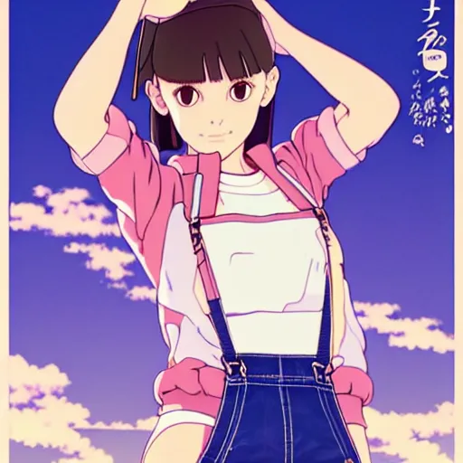 Prompt: a beautiful! boyish! natalie portman alluring gravure! model, wearing hip hop mayan bomber jacket and leotard with native style overalls, bulky poofy bomber jacket with mayan patterns, guilty gear art style, trending on pixiv, painted by makoto shinkai takashi takeuchi studio ghibli, akihiko yoshida