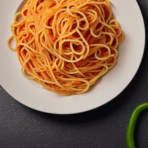 Image similar to an house spaghetti made of spaghetti