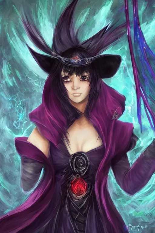 Image similar to black - haired mage, fieryeyes