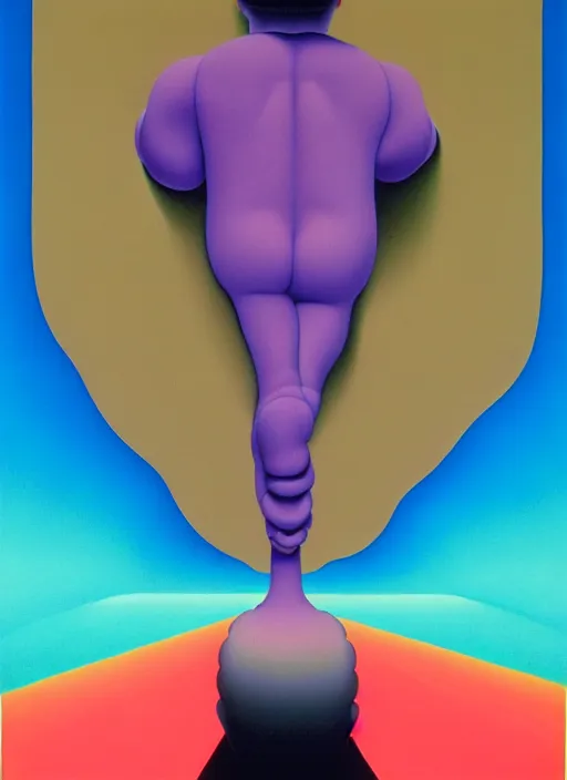 Image similar to the end by shusei nagaoka, kaws, david rudnick, airbrush on canvas, pastell colours, cell shaded, 8 k