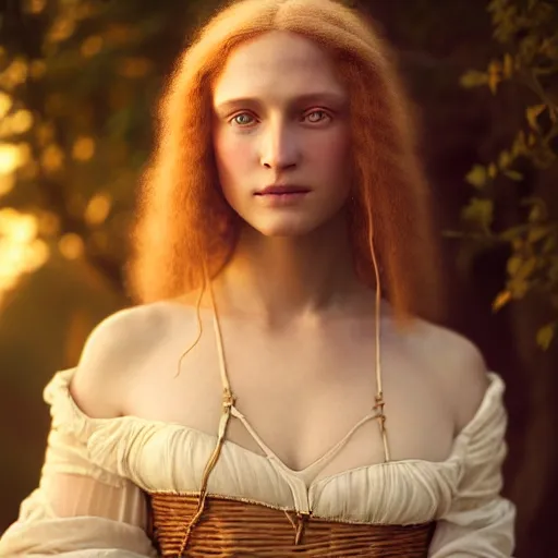 Prompt: photographic portrait of a stunningly beautiful middle ages renaissance female in soft dreamy light at sunset, contemporary fashion shoot, by edward robert hughes, annie leibovitz and steve mccurry, david lazar, jimmy nelsson, breathtaking, 8 k resolution, extremely detailed, beautiful, establishing shot, artistic, hyperrealistic, beautiful face, octane render