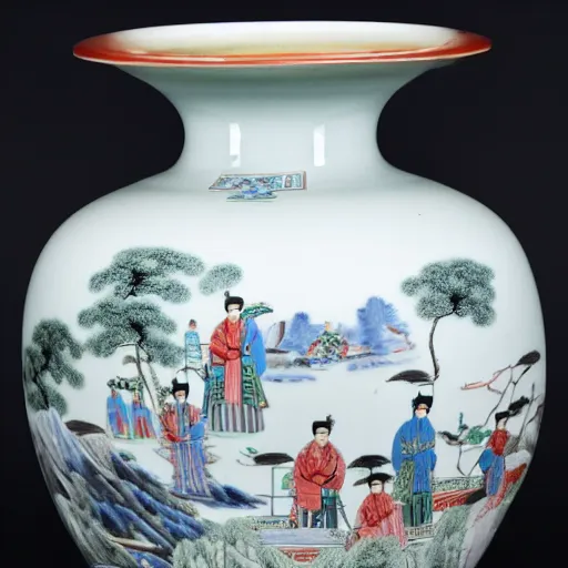 Image similar to photographs of qing dynasty imperial kiln porcelain