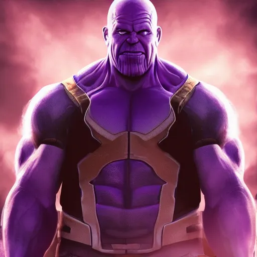 Image similar to thanos as vin diesel, 8k, realistic digital art, artstation, cinematic