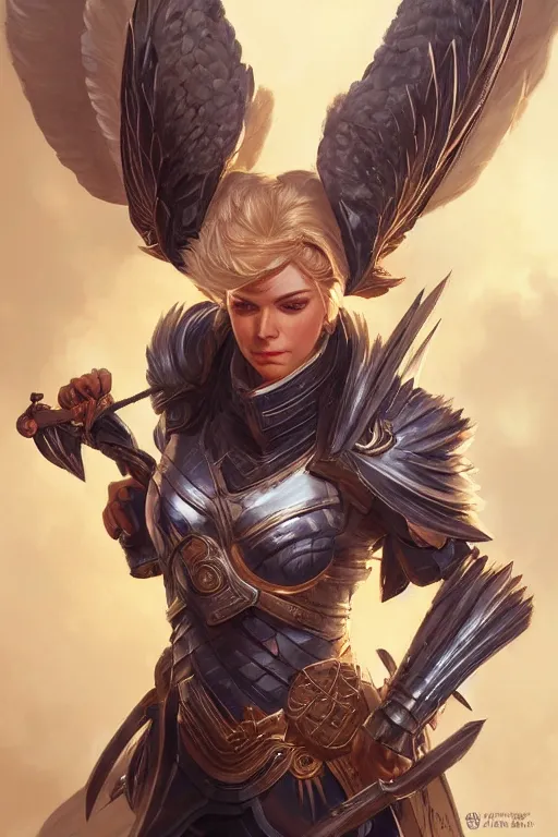 Image similar to amazon valkyrie athena, d & d, fantasy, portrait, highly detailed, headshot, digital painting, trending on artstation, concept art, sharp focus, illustration, art by artgerm and greg rutkowski and magali villeneuve