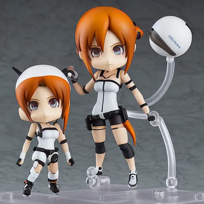 Prompt: Chell Portal 2, An anime nendoroid of Chell Portal Portal 2, figurine, detailed product photo