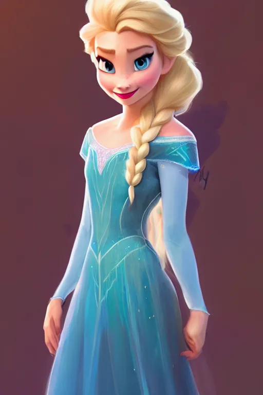 Image similar to elsa from frozen cosplaying as super mario, highly detailed, digital painting, artstation, concept art, smooth, sharp focus, elegant, illustration, unreal engine 5, 8 k, art by artgerm and greg rutkowski and edgar maxence