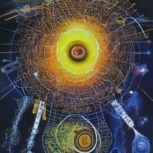 Image similar to The Higgs Boson, a detailed painting by Wojciech Siudmak