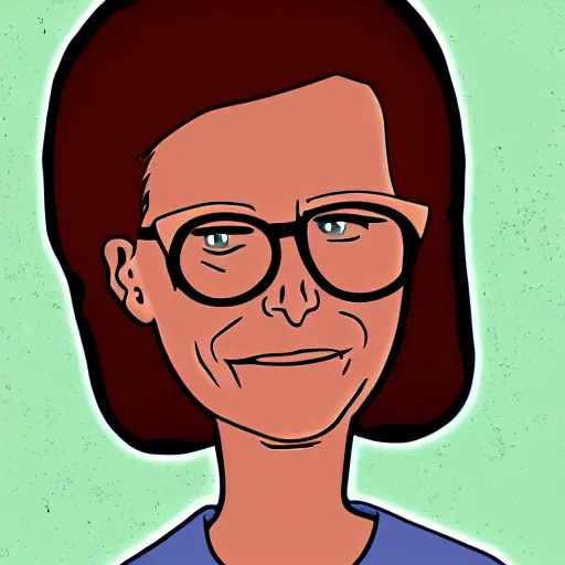 Image similar to Nancy Gribble from King of the Hill, digital art