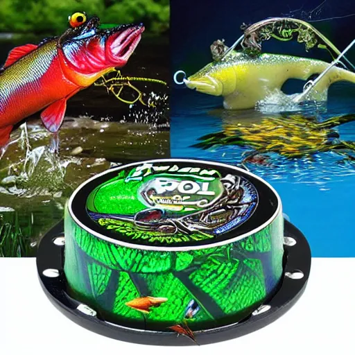 Image similar to Pop Wonder NFT - Alien Bog Friendly Monster fishing-pole-and-bait, Art