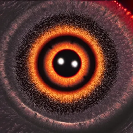 Prompt: Photorealistic Picture of Human Eye as Blackhole