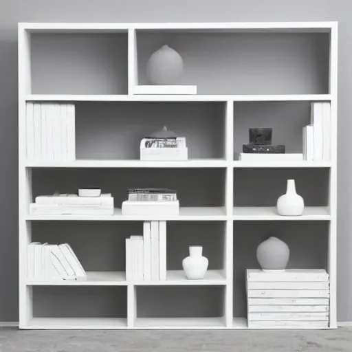 Image similar to white zen clean modern minimalist shelf