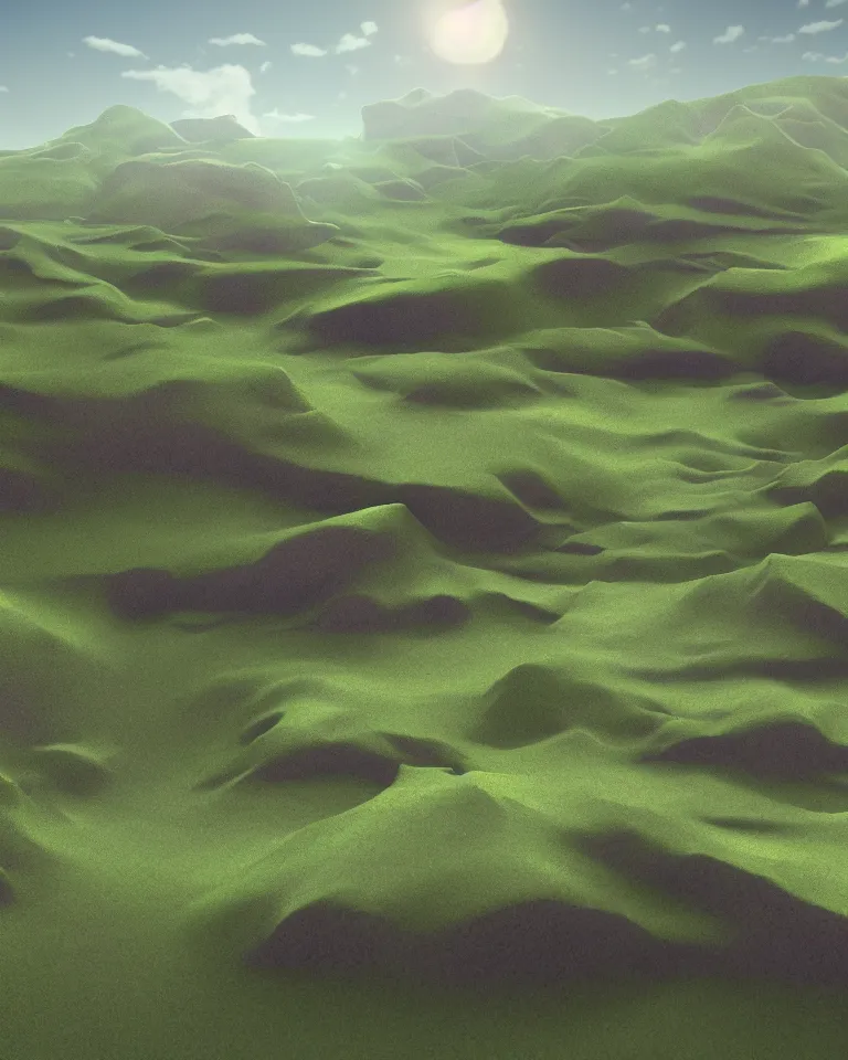 Prompt: 4k artwork of landscape render in Blender