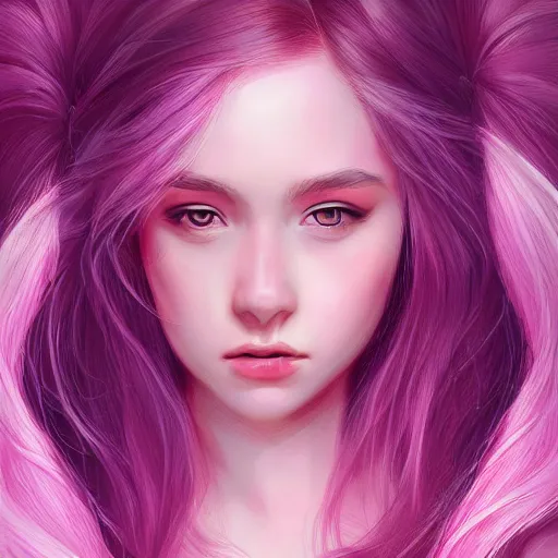 Image similar to teen girl, pink hair, gorgeous, amazing, elegant, intricate, highly detailed, digital painting, artstation, concept art, sharp focus, illustration