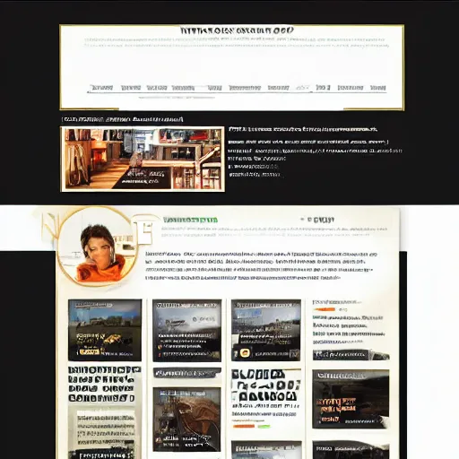 a generic webpage design, text paragraphs in left, | Stable Diffusion ...