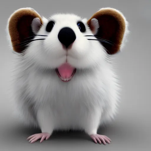 Prompt: anthropomorphic! furry, hamster, 8 k, hd