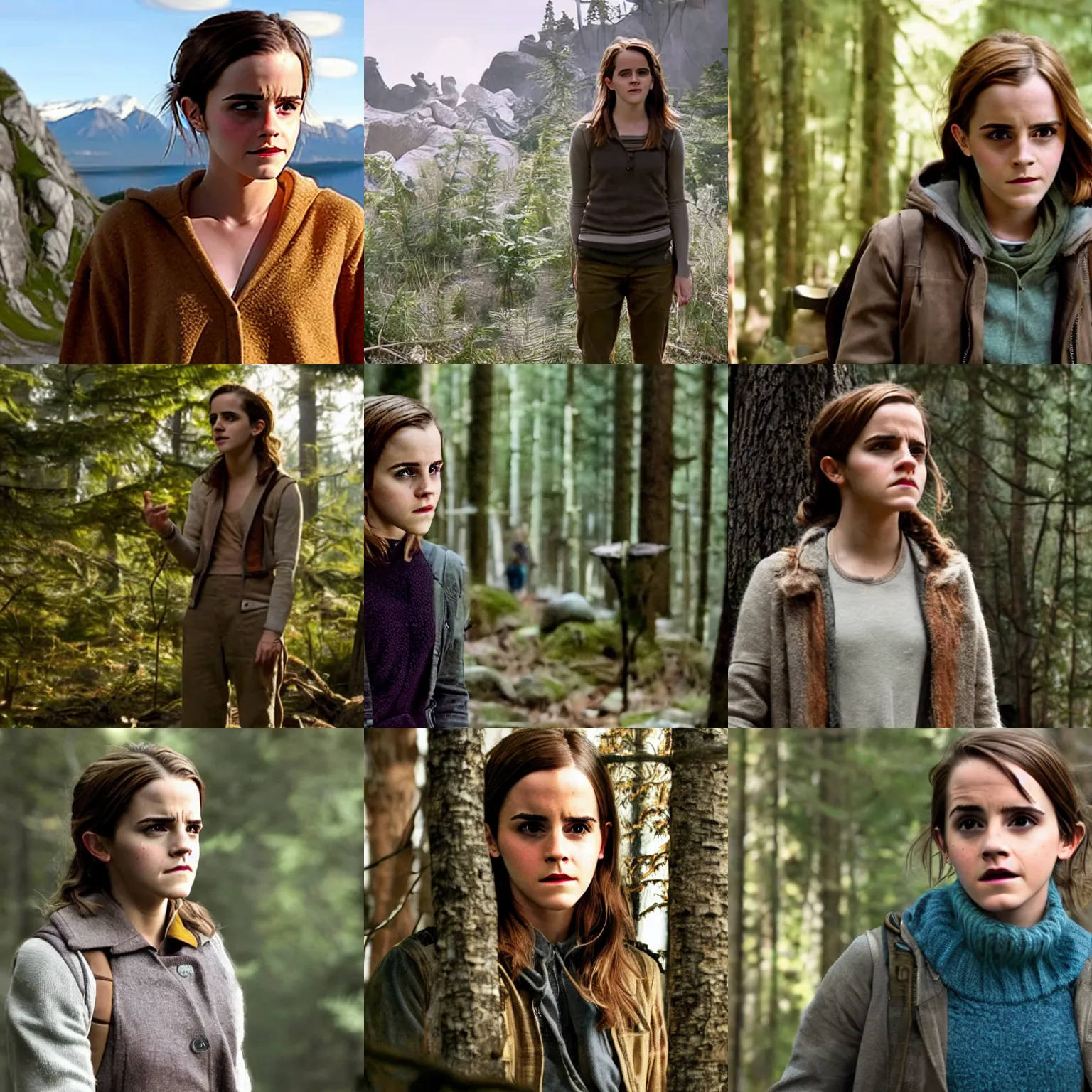 Prompt: Movie still of Emma Watson in Outer Wilds