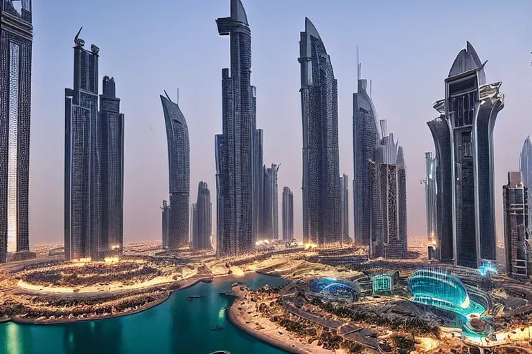 Prompt: cyberpunk style Dubai