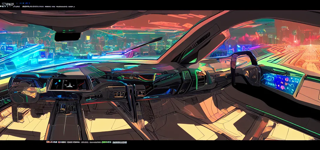 Prompt: futuristic dashboard with holographic 3d displays, in the graphic style of Patrick Gleason, drawn by Mobius, zenith view, detailed art, trending on Artstation, comic art