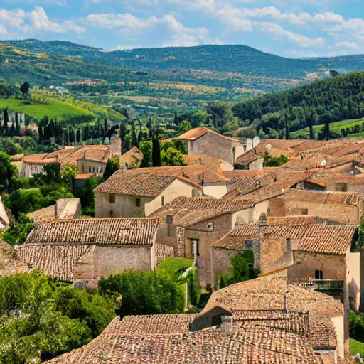 Image similar to prominent village in provence