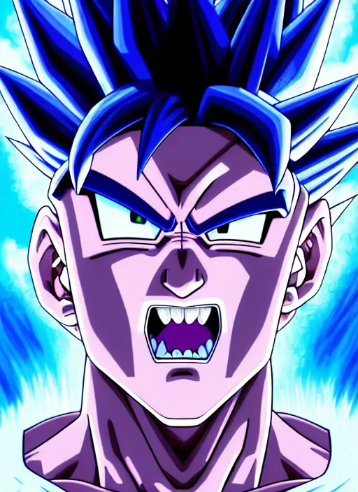 Goku Supper Saiyan Blue Dragon Ball - Long Art