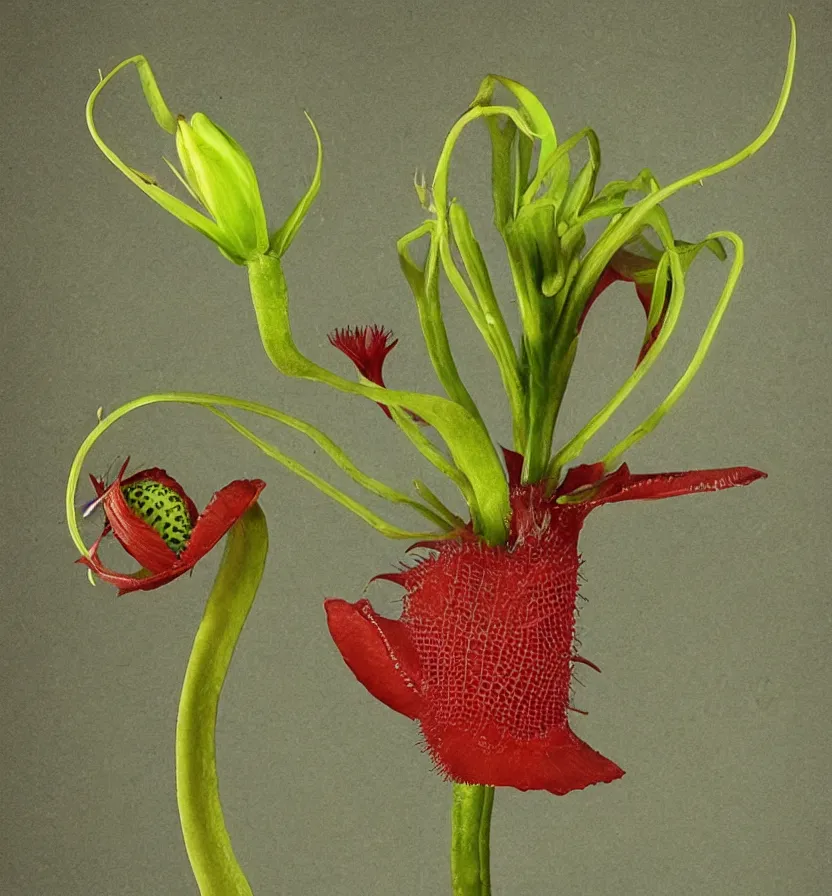 Prompt: a beautiful portrait of a venus flytrap with the shape of Oakley