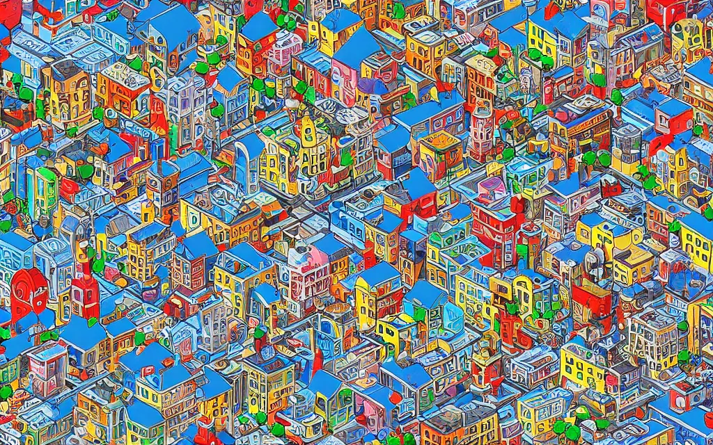 Image similar to plastic toy city potemkin fantastical cityscape, eboy pixel art, award winning digital art