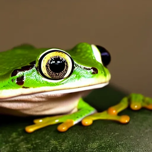 Image similar to smiling cute frog portrait