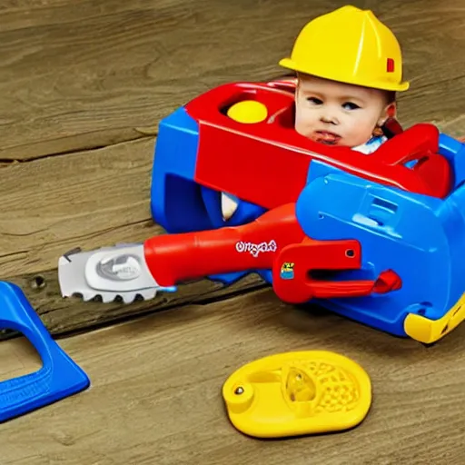 Image similar to fisher price my first chainsaw